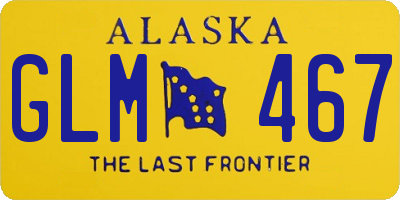 AK license plate GLM467