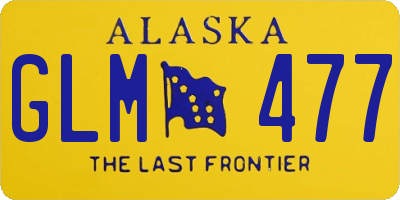 AK license plate GLM477
