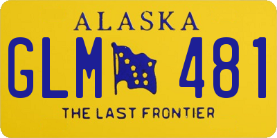 AK license plate GLM481