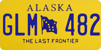AK license plate GLM482