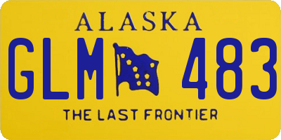 AK license plate GLM483