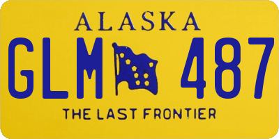 AK license plate GLM487