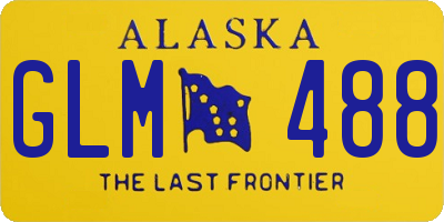 AK license plate GLM488