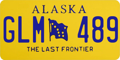 AK license plate GLM489