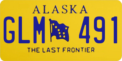 AK license plate GLM491