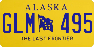 AK license plate GLM495