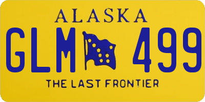 AK license plate GLM499