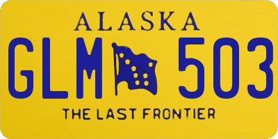 AK license plate GLM503