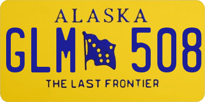 AK license plate GLM508