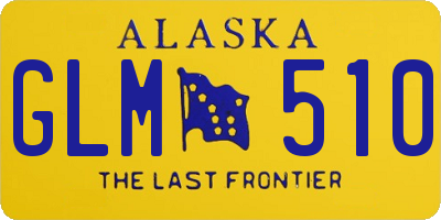 AK license plate GLM510