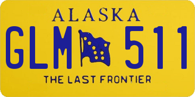 AK license plate GLM511