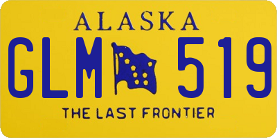 AK license plate GLM519
