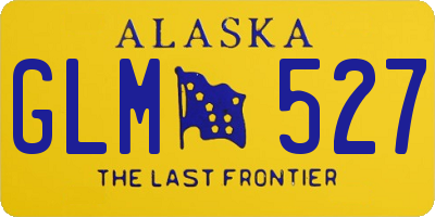 AK license plate GLM527