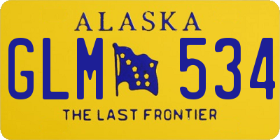 AK license plate GLM534