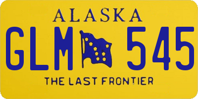 AK license plate GLM545