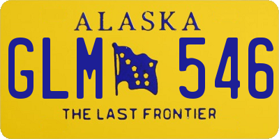 AK license plate GLM546