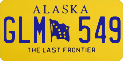 AK license plate GLM549