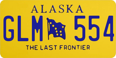 AK license plate GLM554