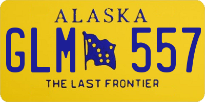 AK license plate GLM557