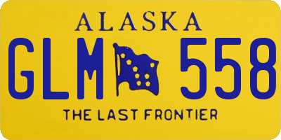 AK license plate GLM558