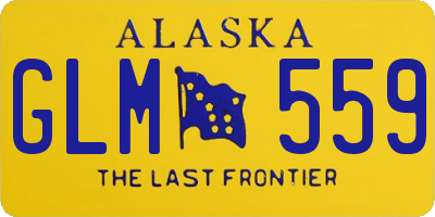 AK license plate GLM559