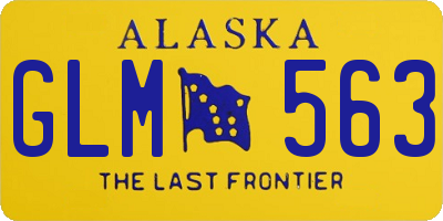 AK license plate GLM563