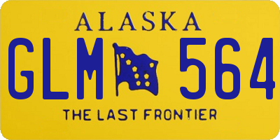 AK license plate GLM564
