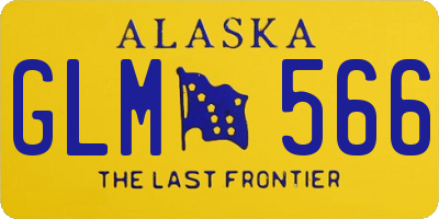 AK license plate GLM566