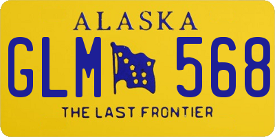 AK license plate GLM568