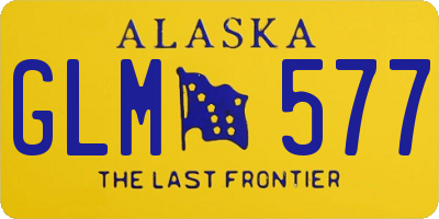 AK license plate GLM577