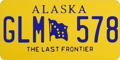 AK license plate GLM578
