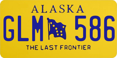 AK license plate GLM586