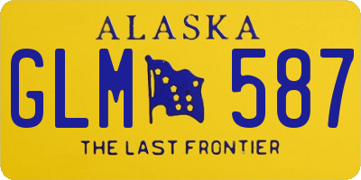 AK license plate GLM587