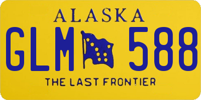 AK license plate GLM588