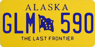 AK license plate GLM590