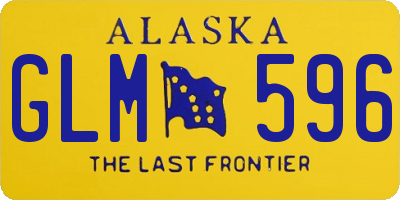 AK license plate GLM596