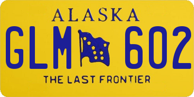 AK license plate GLM602