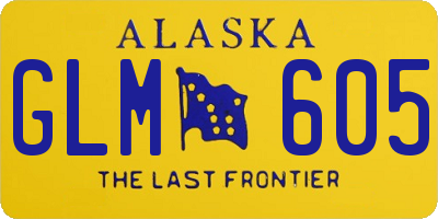 AK license plate GLM605