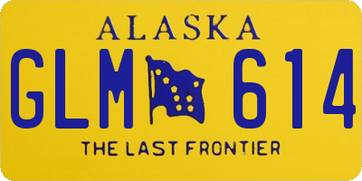 AK license plate GLM614