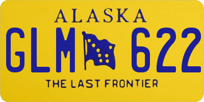 AK license plate GLM622