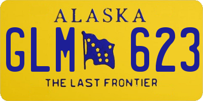 AK license plate GLM623