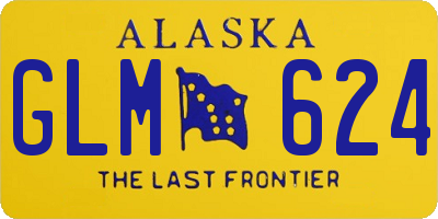 AK license plate GLM624