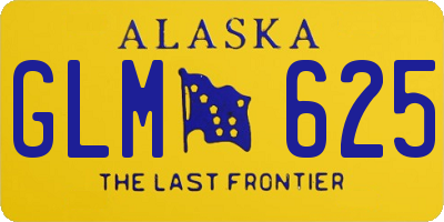 AK license plate GLM625