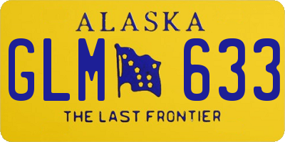 AK license plate GLM633