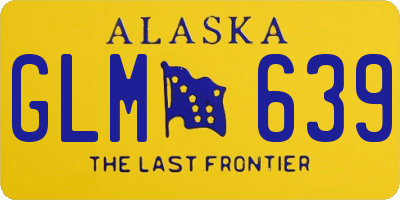 AK license plate GLM639