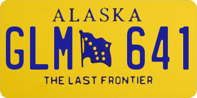 AK license plate GLM641