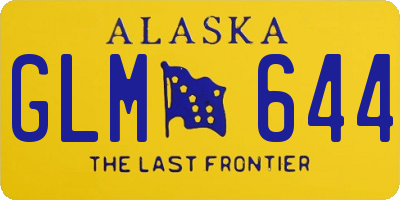 AK license plate GLM644