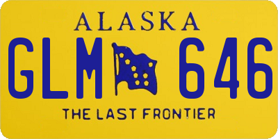 AK license plate GLM646