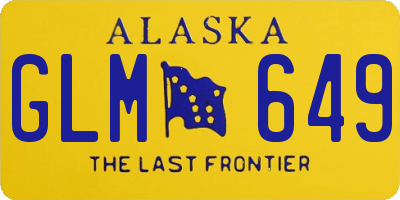 AK license plate GLM649