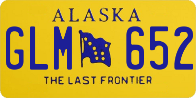 AK license plate GLM652